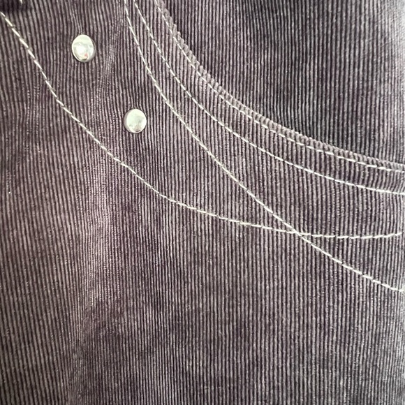 BROWN CORDUROY PANTS SIZE 14 - Picture 7 of 10